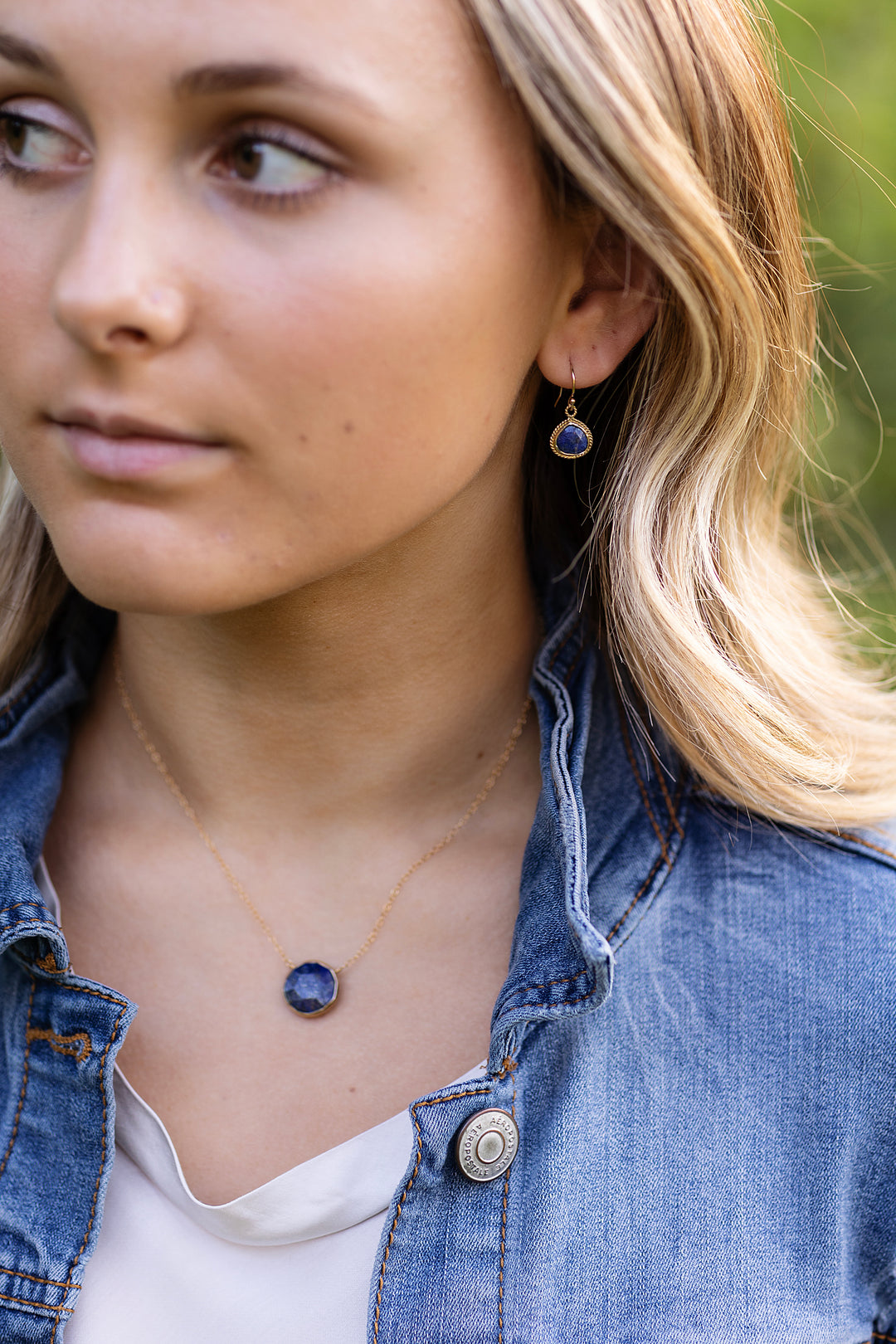 Favorites Lapis Simple Earrings