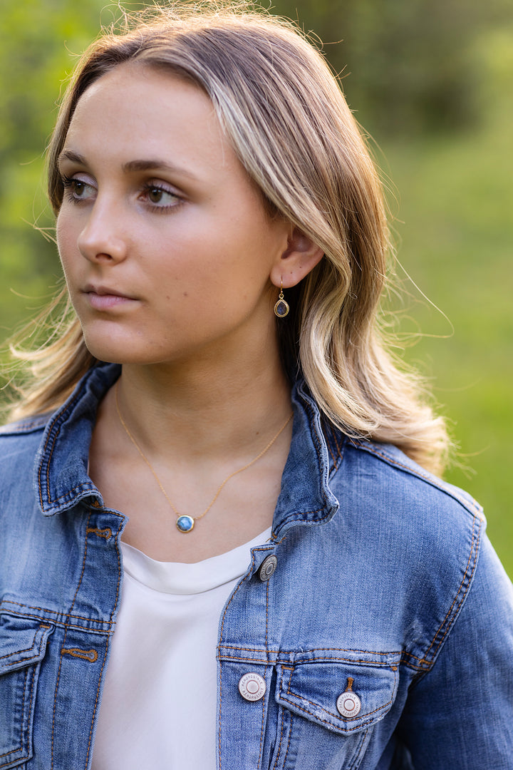 Favorites 16.5-18.5" Labradorite Focal Necklace