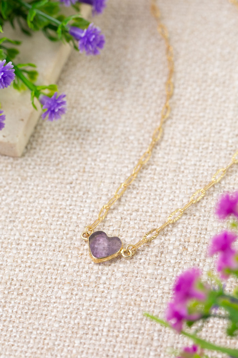 Folklore 15.5-17.5" Amethyst Simple Necklace