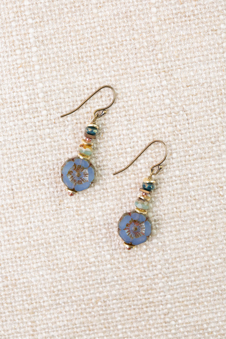 Folklore Czech Glass Simple Earrings