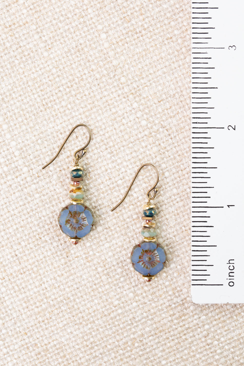 Folklore Czech Glass Simple Earrings