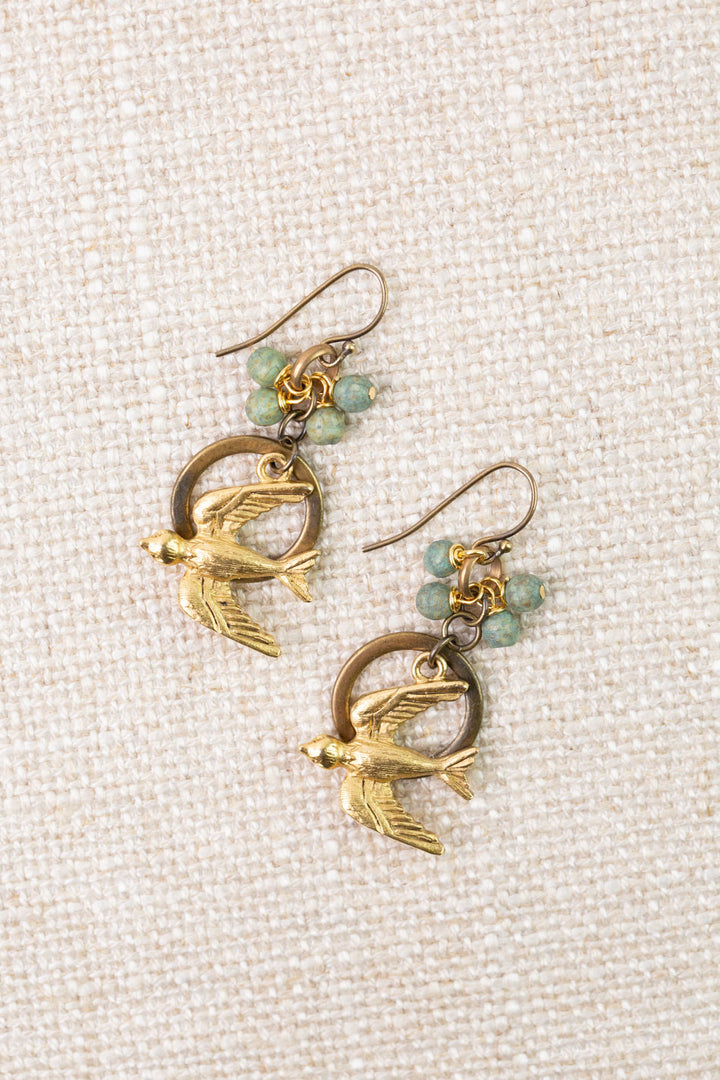 Folklore Czech Glass Statement Earrings