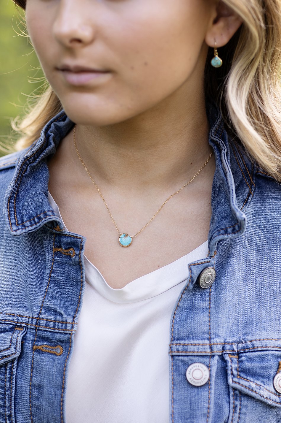 Favorites 16-18" Turquoise Simple Necklace