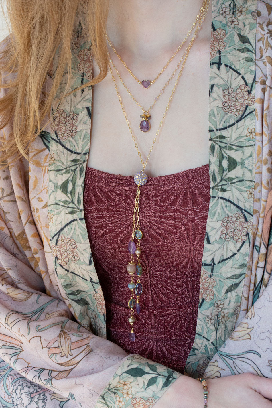 Folklore 15.5-17.5" Amethyst Simple Necklace