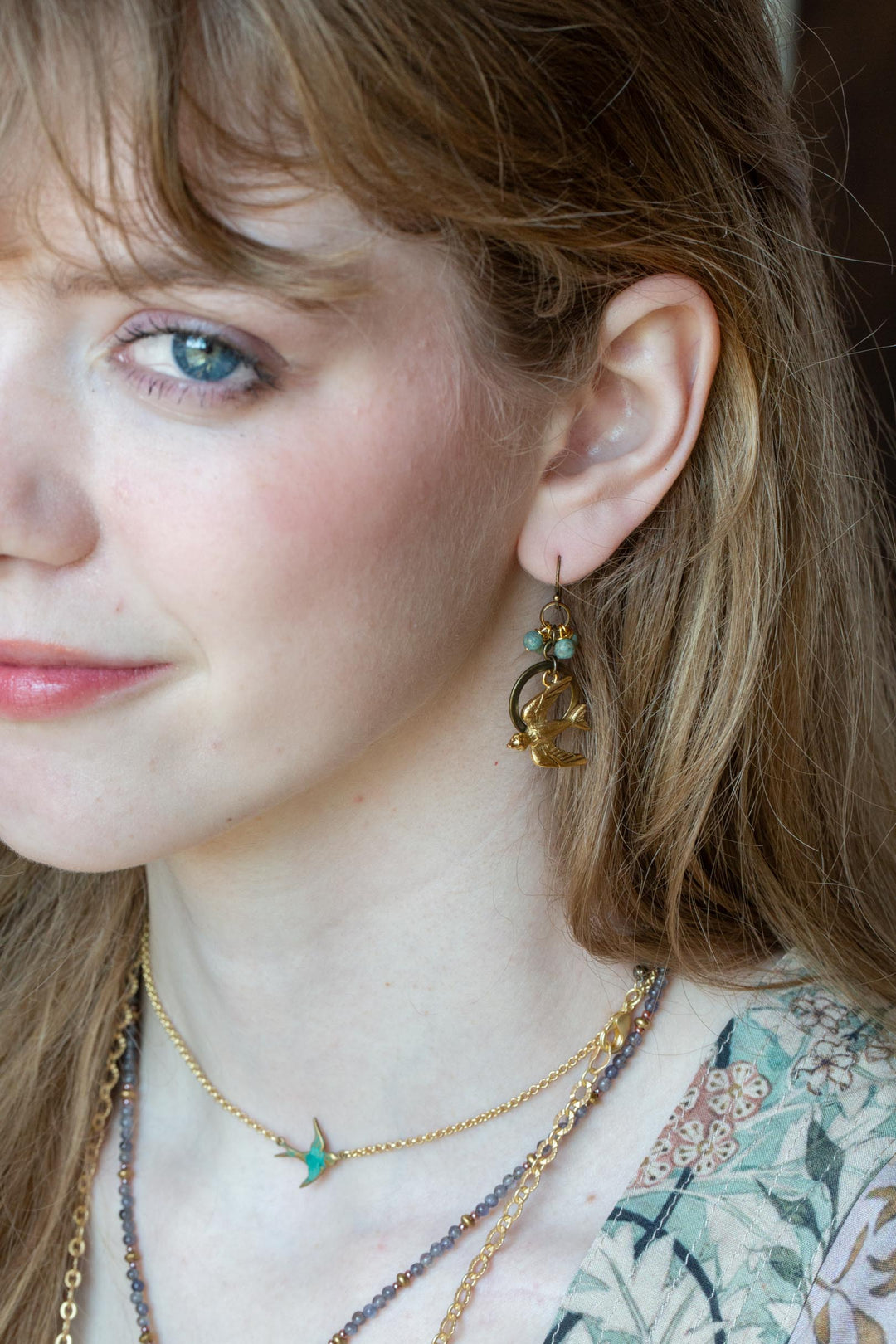 Folklore Czech Glass Statement Earrings