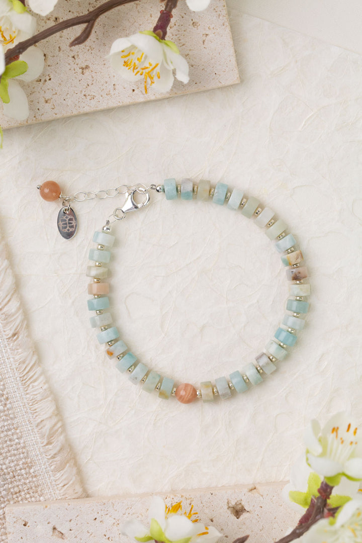 Gentle Breeze 7.5-8.5" Amazonite Simple Bracelet