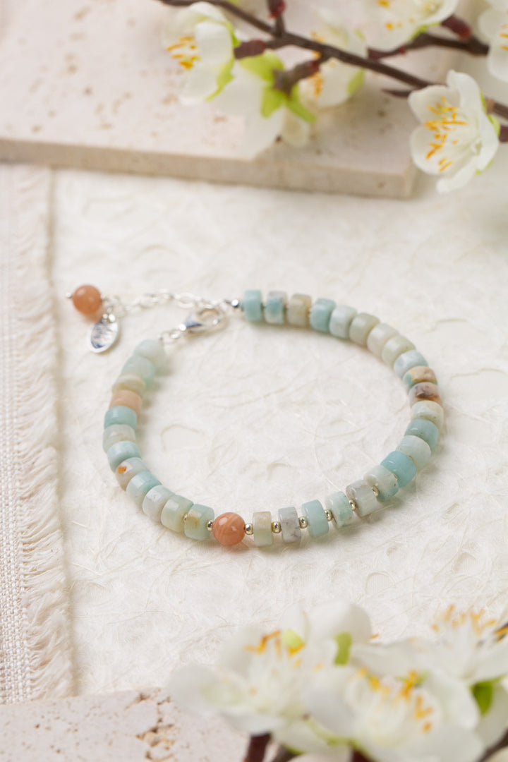 Gentle Breeze 7.5-8.5" Amazonite Simple Bracelet