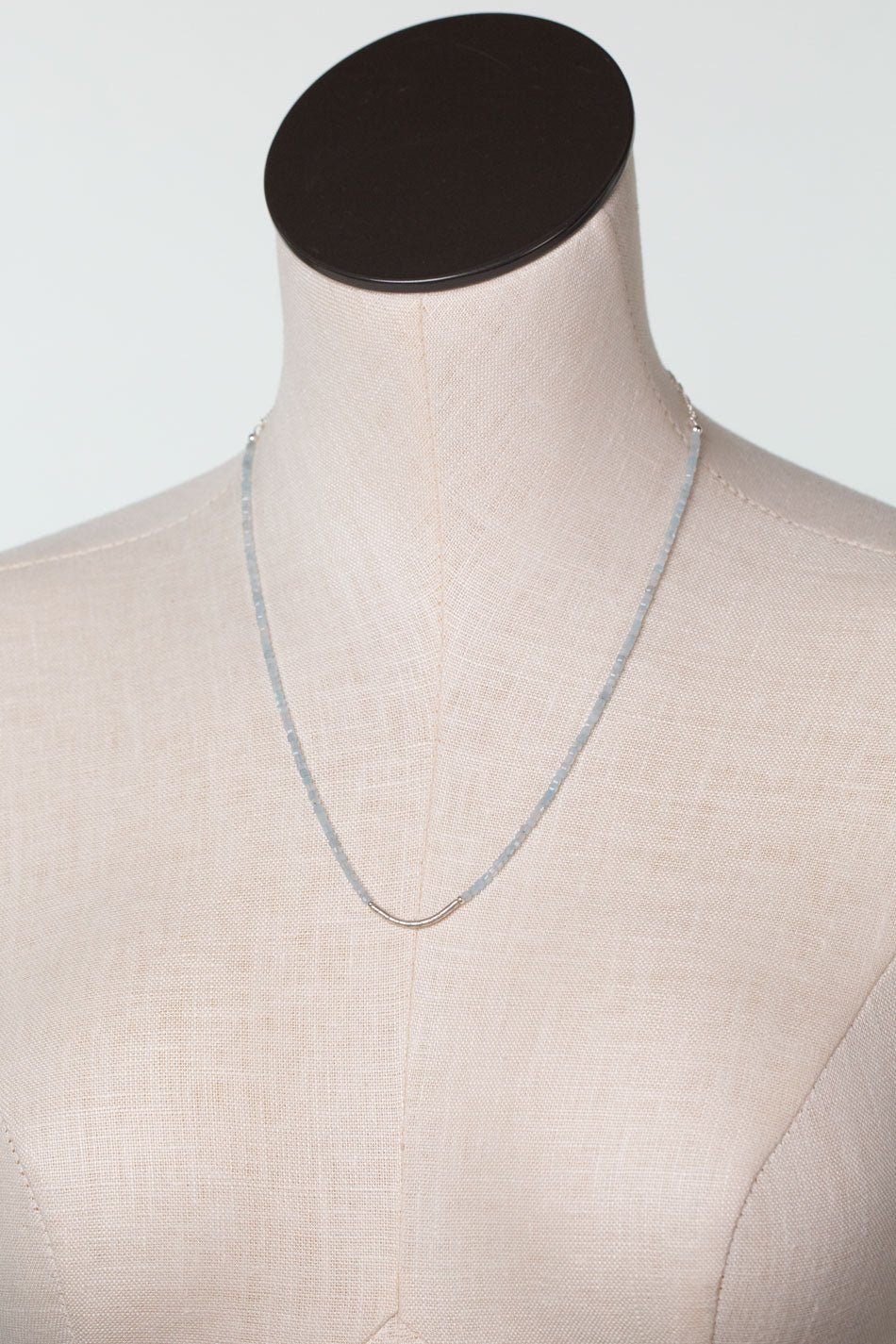 Gentle Breeze 19-21" Aquamarine Simple Necklace
