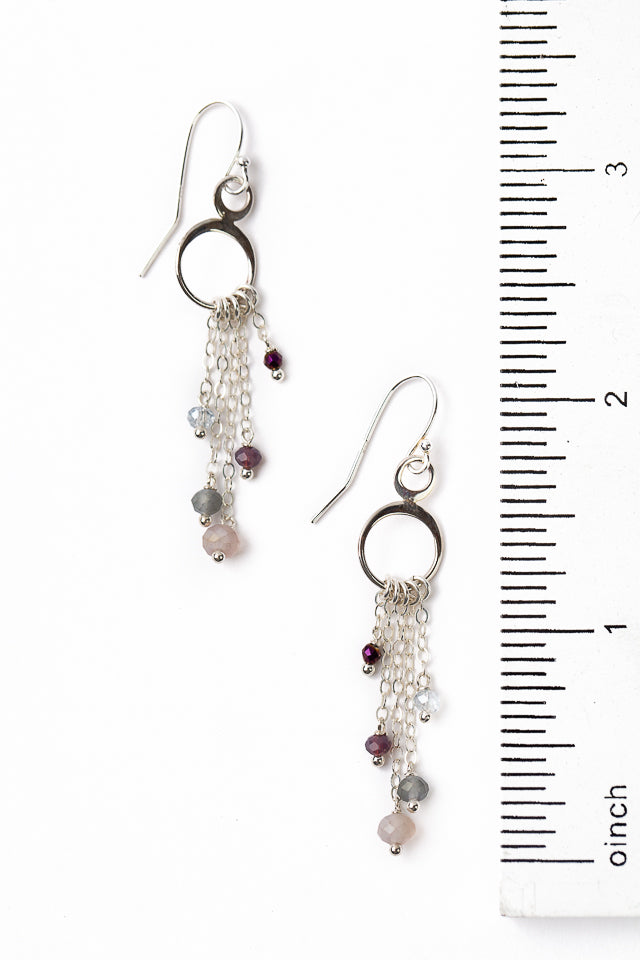 Horizon Crystal Tassel Earrings