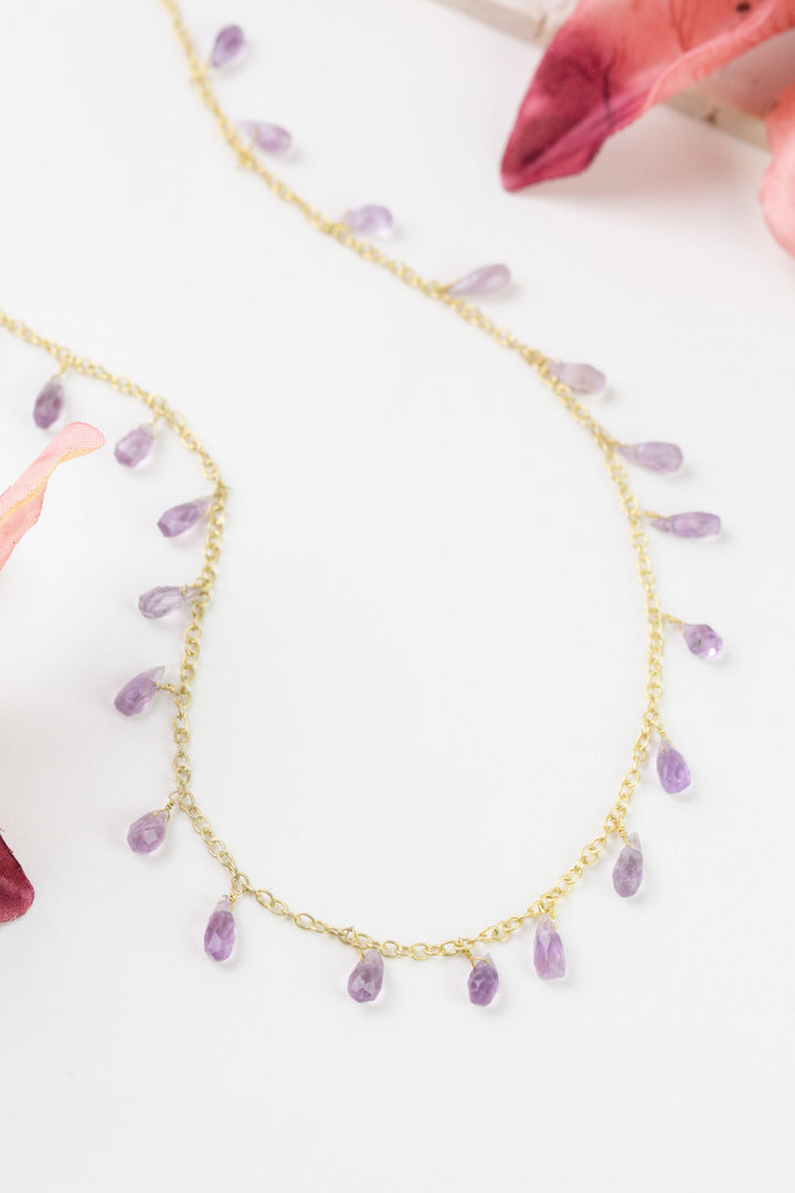 Joy 31-33" Amethyst Simple Necklace