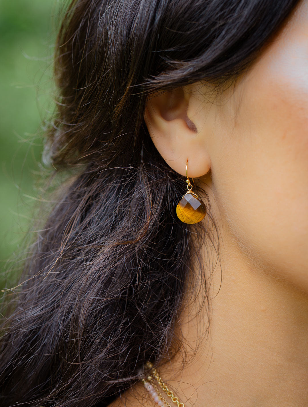 Joy Cats Eye Simple Earrings