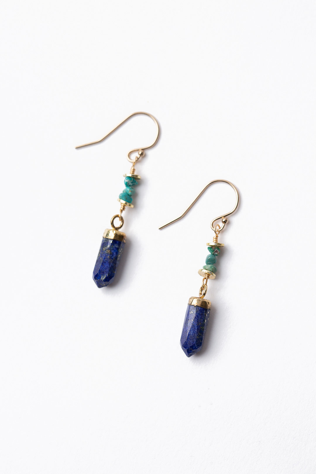 Kaleidoscope Turquoise Dangle Earrings