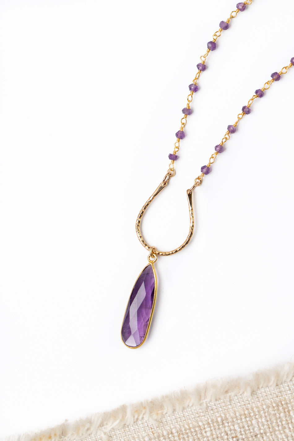 Limited Edition 19.75-21.75" Amethyst Statement Necklace