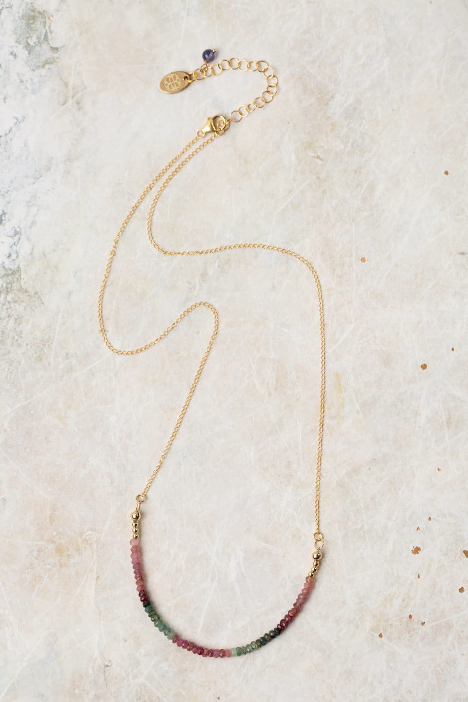 Limited Edition 18.25-20.25" Faceted Tourmaline Simple Necklace