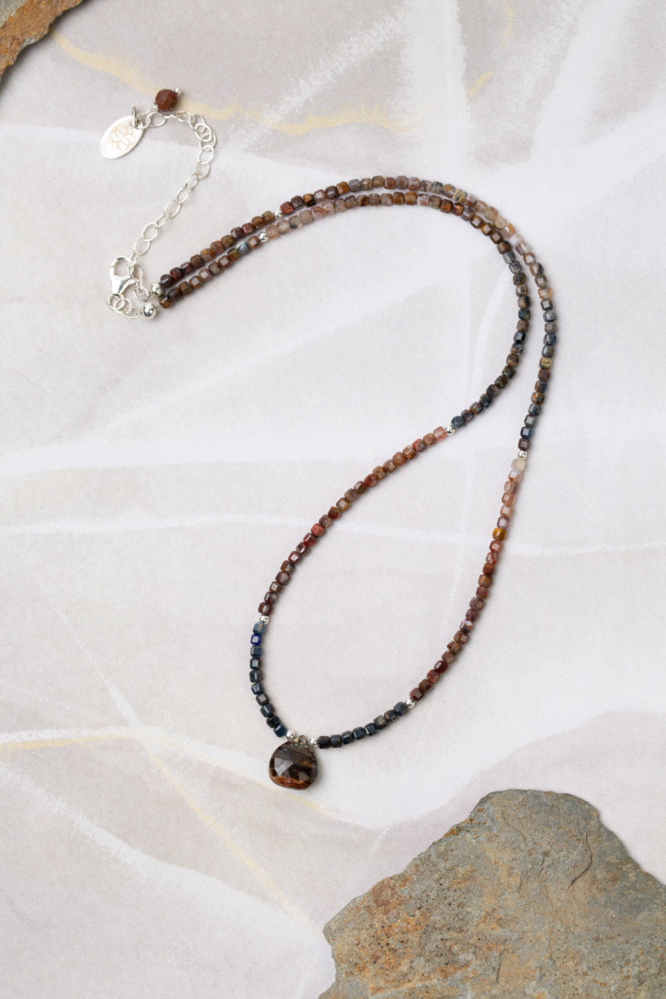 Limited Edition 16-18" Faceted Pietersite Simple Necklace