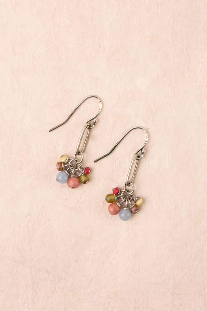 Leilani Czech Glass, Jade Dangle Earrings