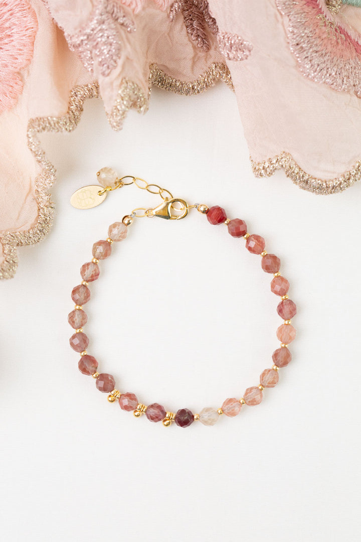 Love 7-8" Andesine Labradorite Simple Bracelet