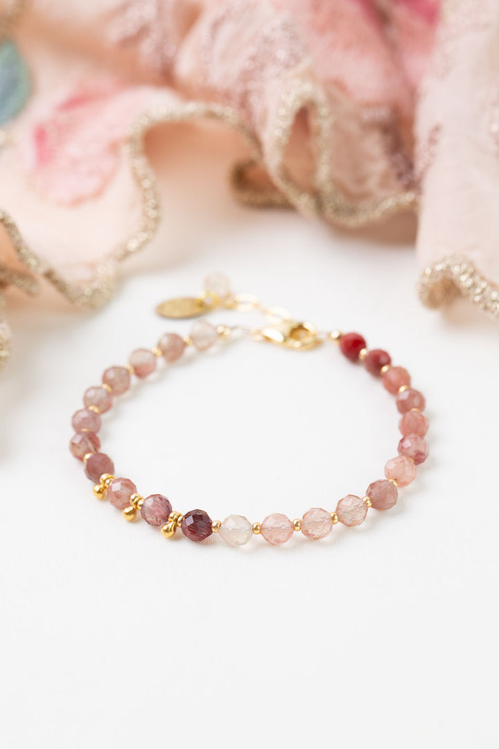 Love 7-8" Andesine Labradorite Simple Bracelet