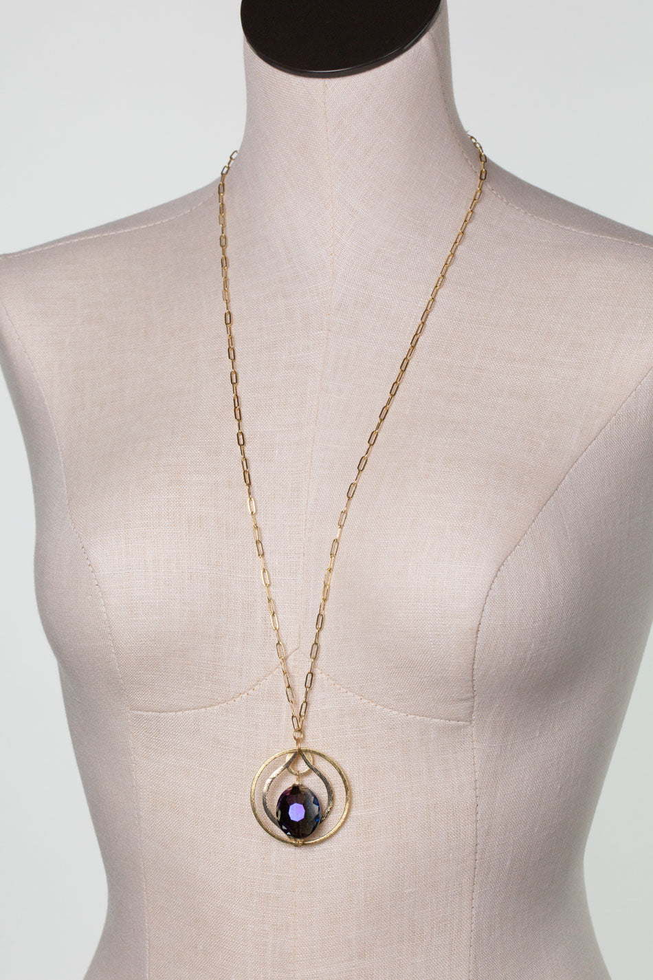 Midnight 31.5-33.5" Crystal Statement Necklace