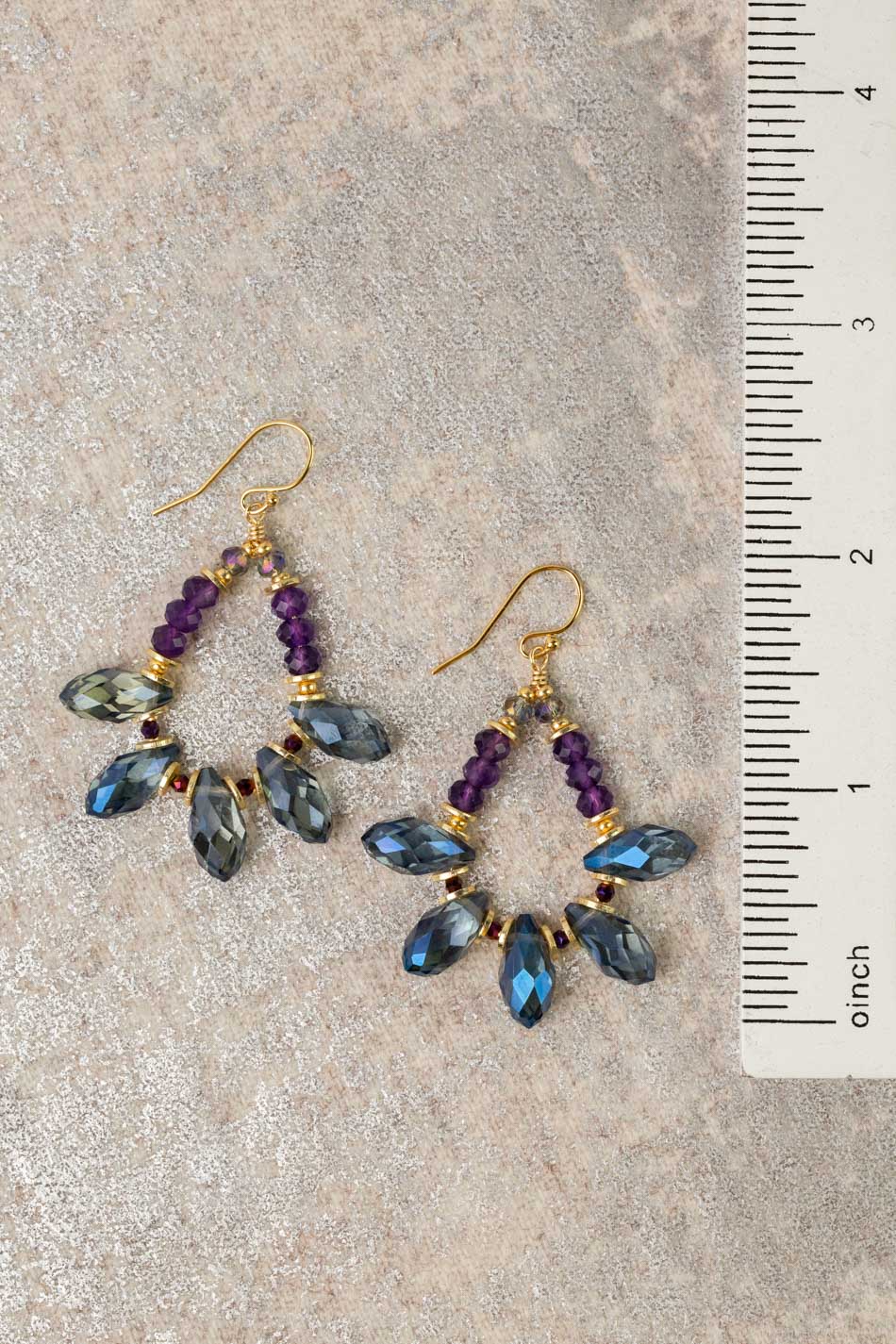 Midnight Crystal Statement Earrings
