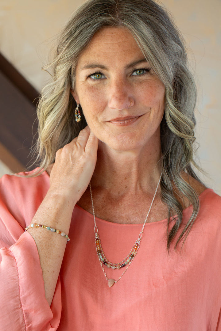 Mother’s Day Apatite & Moonstone Necklace, Bracelet and Earring Set