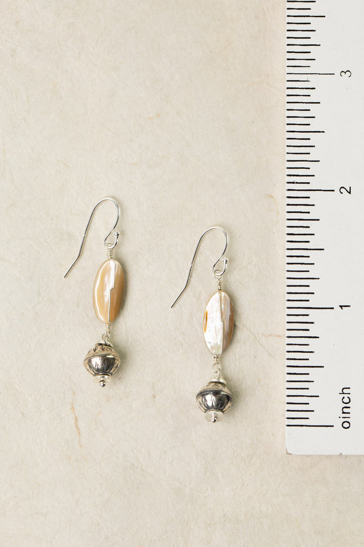 Mystic Abalone Dangle Earrings