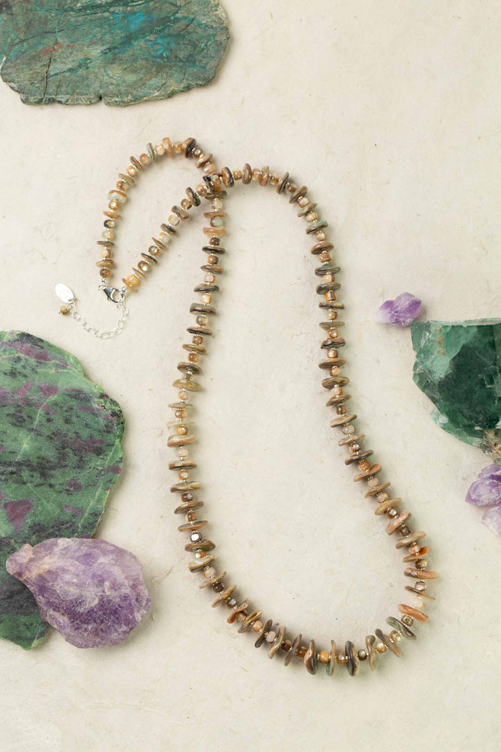 Mystic 26-28" Abalone Statement Necklace