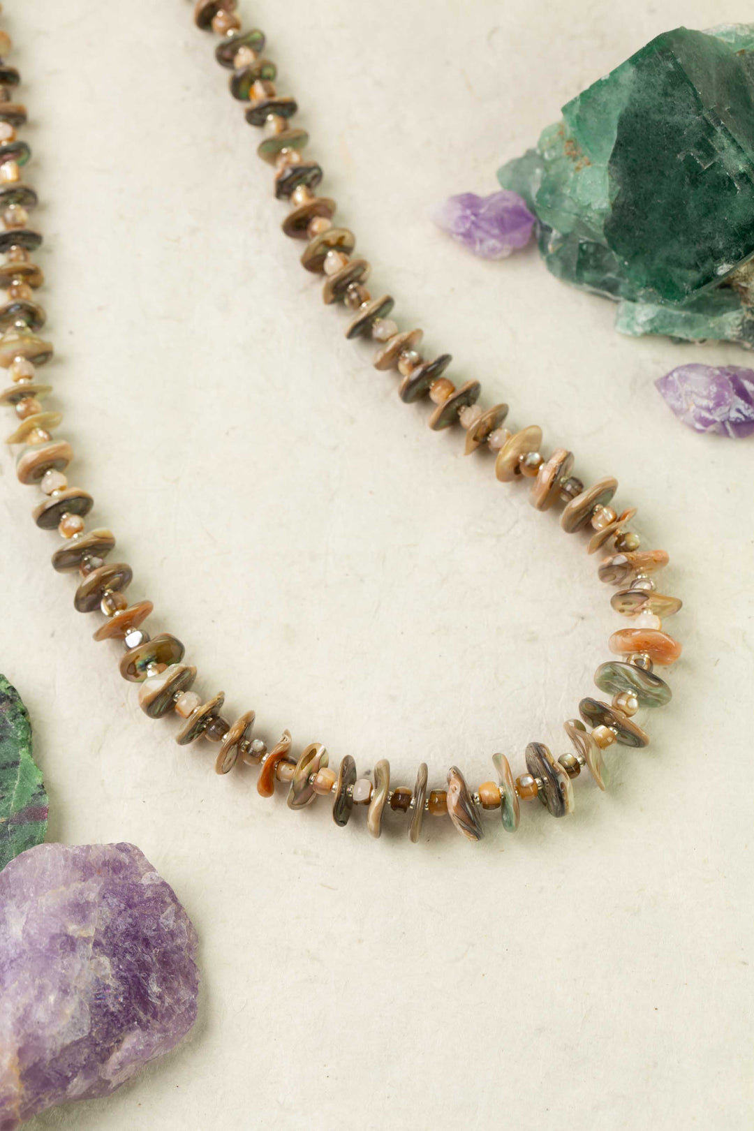 Mystic 26-28" Abalone Statement Necklace