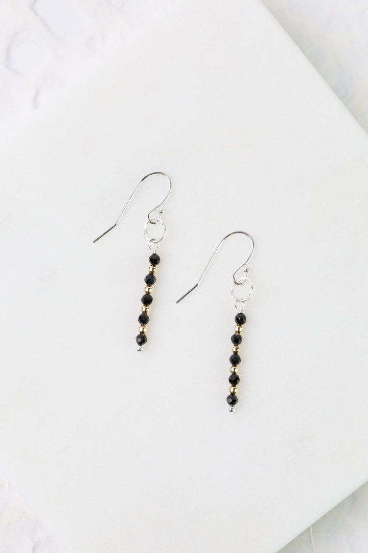 Nightfall Black Hematite Simple Earrings