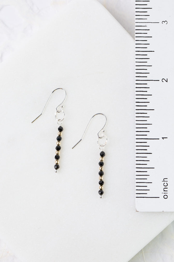 Nightfall Black Hematite Simple Earrings