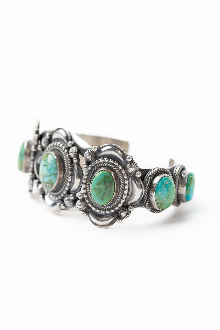 Tom Lewis Handcrafted Sonoran Turquoise Bracelet
