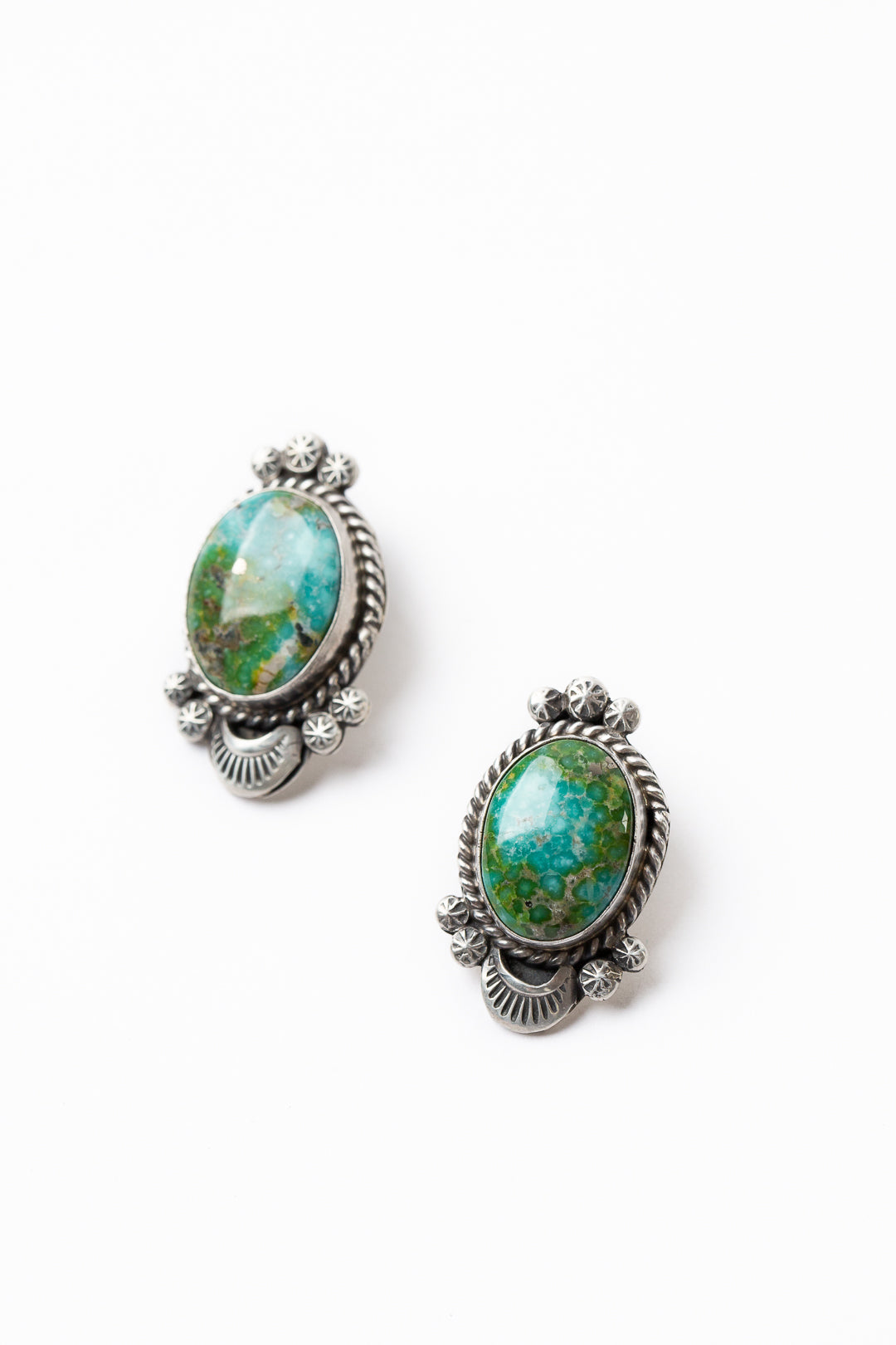 Gilbert Tom Handcrafted Sonoran Turquoise Necklace and Earrings