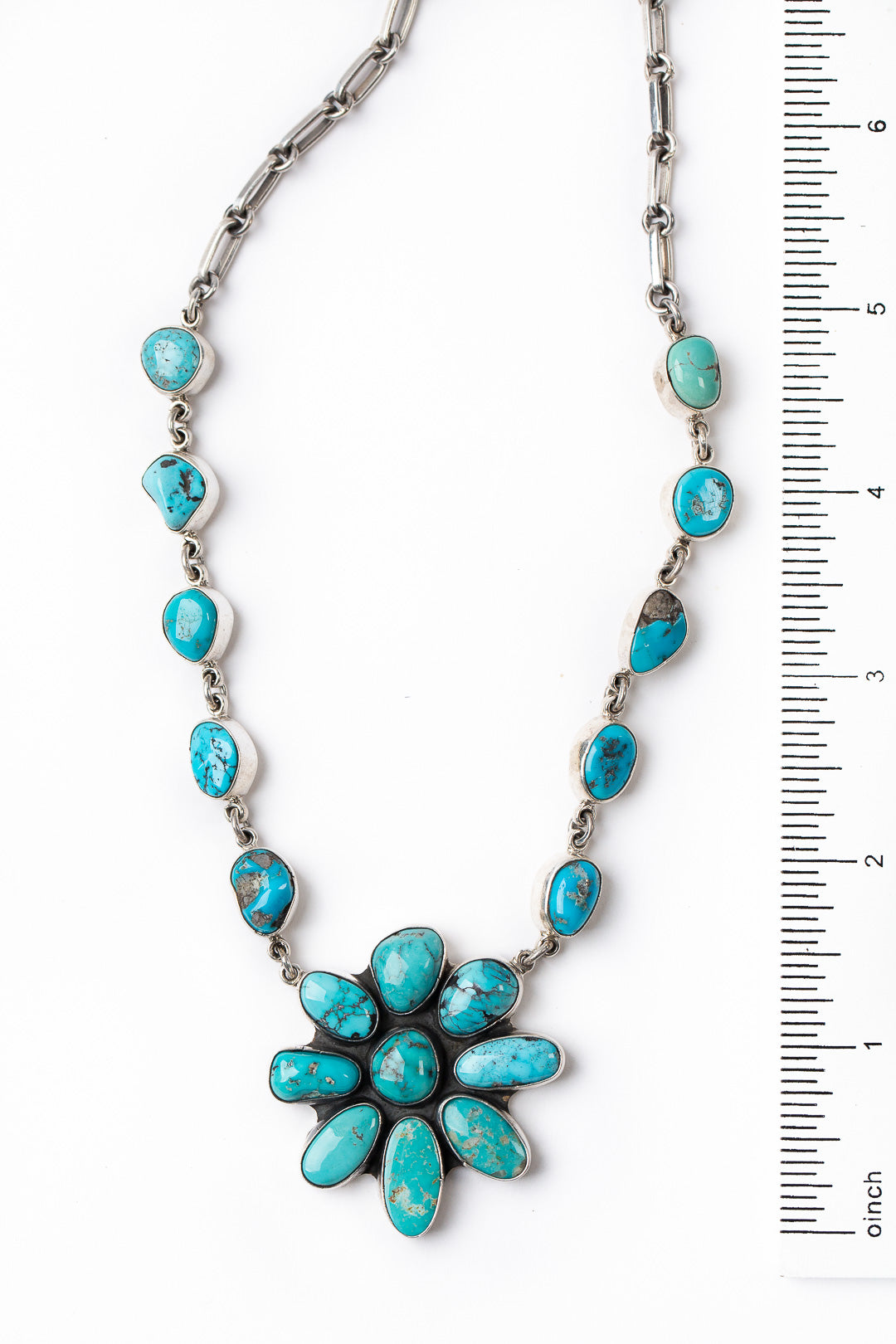Federico Handcrafted Kingman Turquoise Necklace