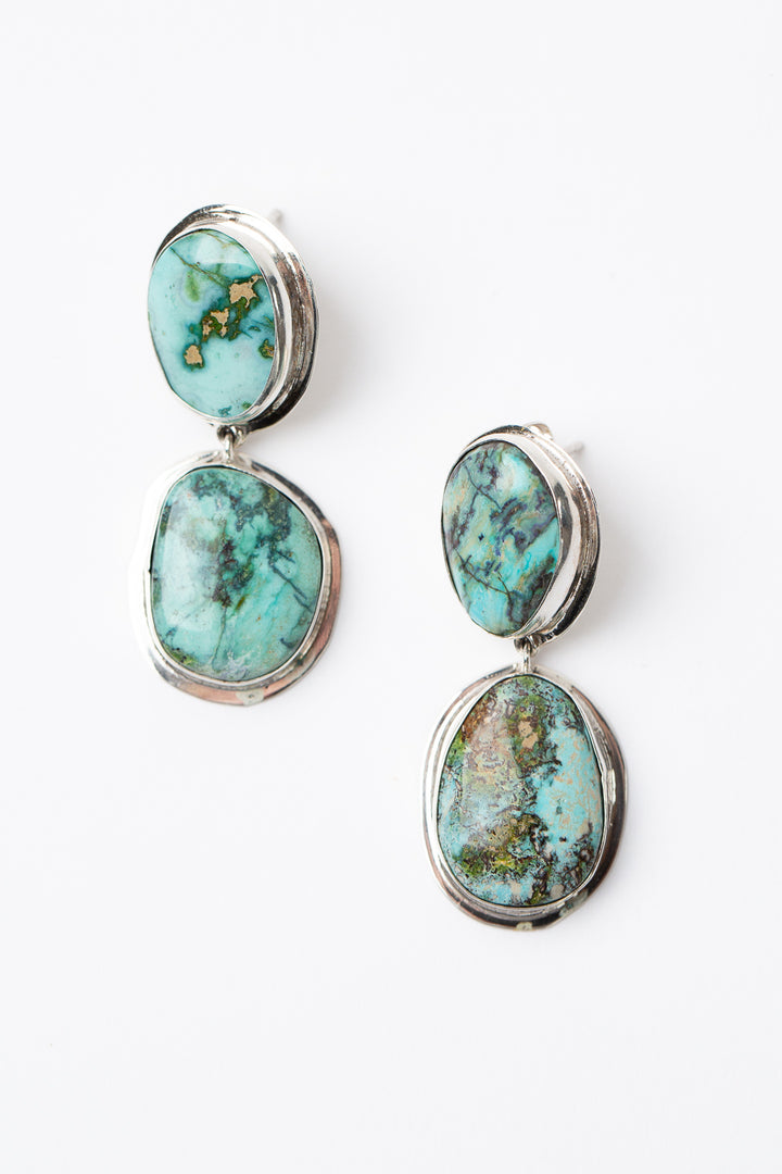 Federico Handcrafted Royston Turquoise Earrings