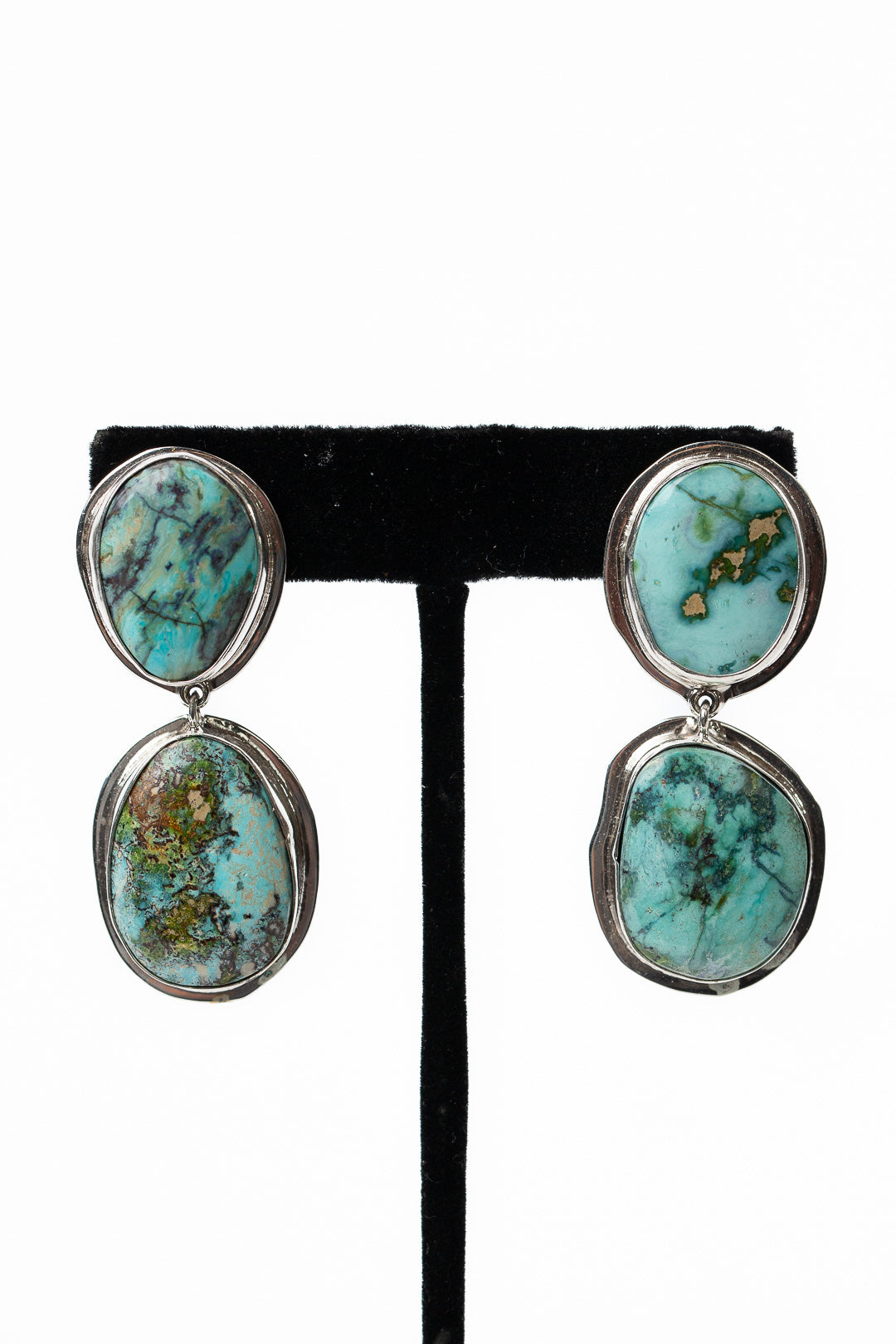 Federico Handcrafted Royston Turquoise Earrings