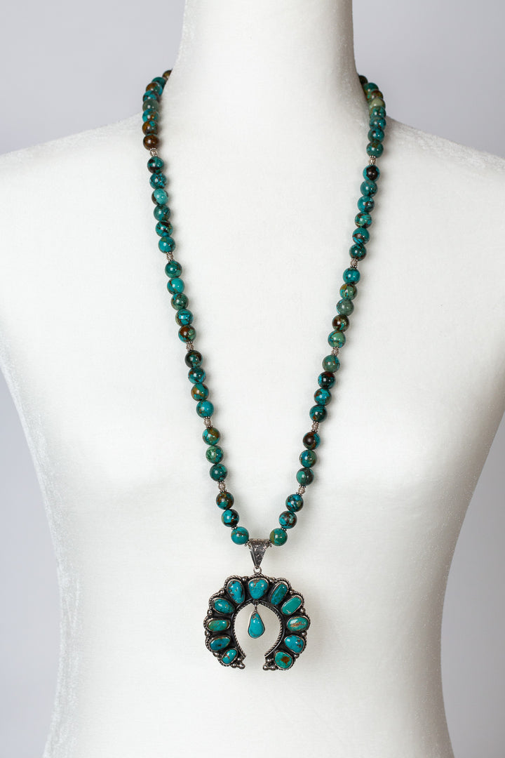 Federico Turquoise 31.5" Pendant with Federico Turquoise Pendant Statement Necklace
