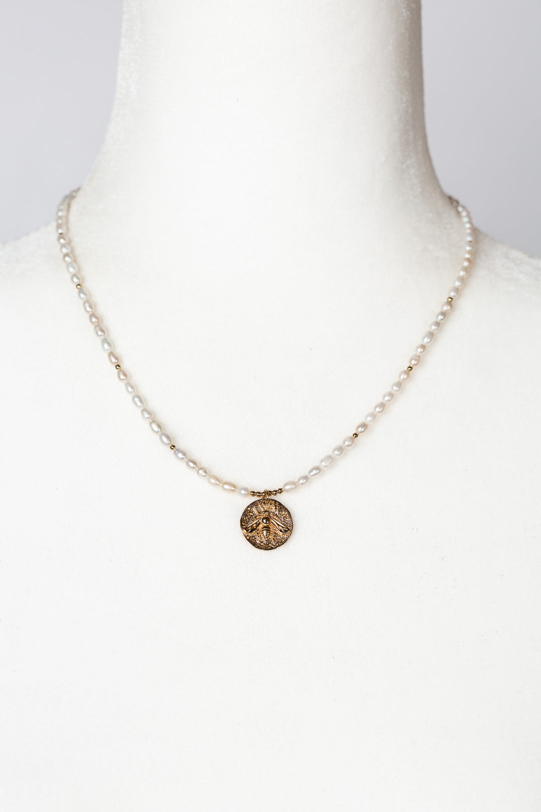 One Of A Kind 17-19" Bronze Bee Statement Necklace