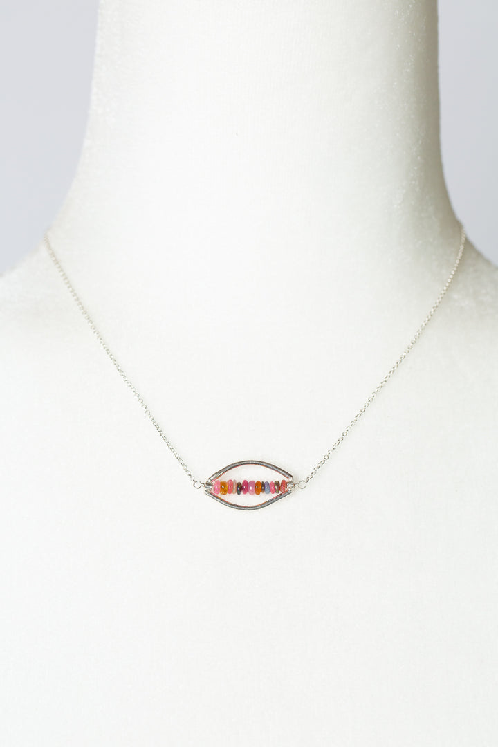 One Of A Kind 15-17" Opal Simple Necklace