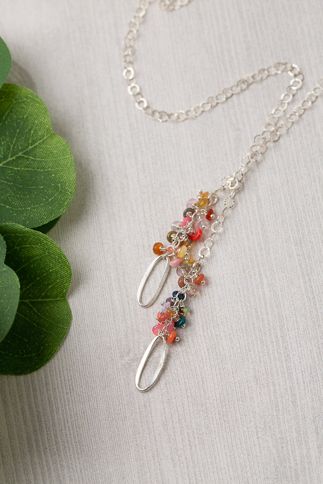 One Of A Kind 25.25" Opal Tassel Necklace