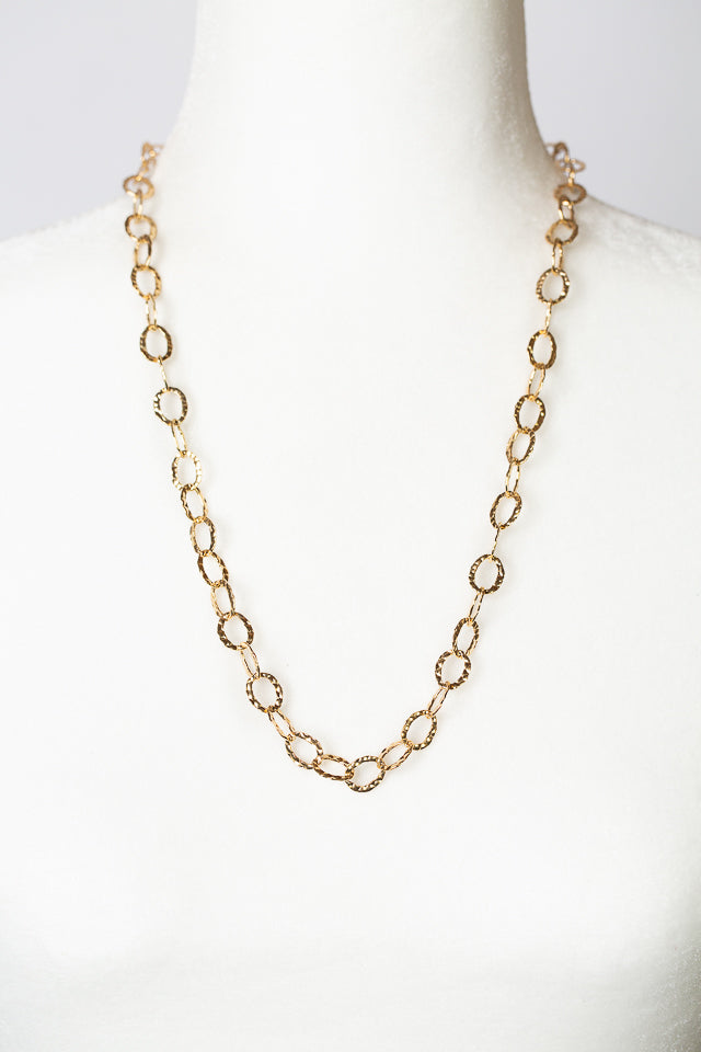 One Of A Kind 25.75" Hammered Gold Filled Simple Necklace