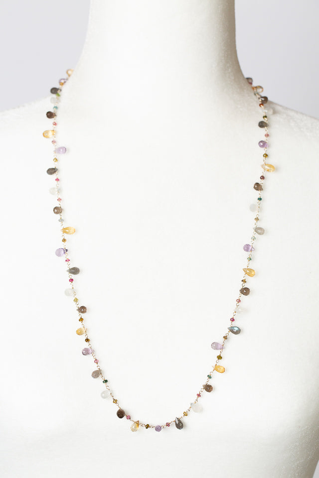 One Of A Kind 27.5-29.5" Mixed Gemstone Simple Necklace