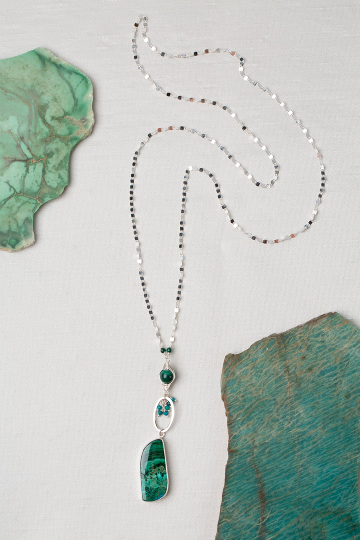 One Of A Kind 31" Malachite Statement Necklace