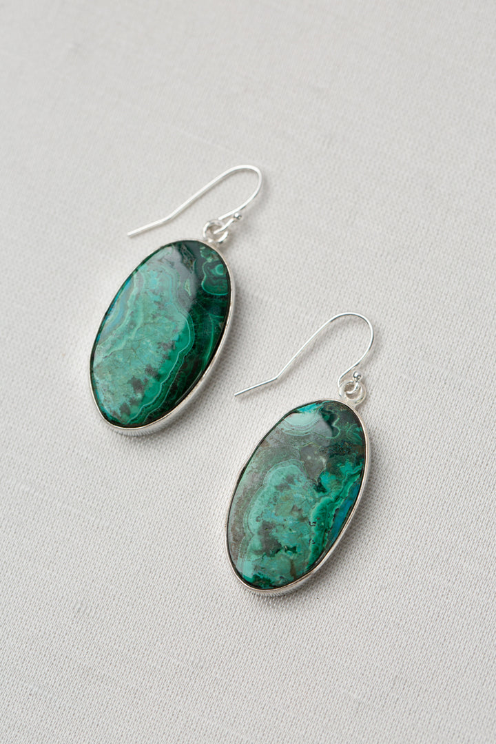 One Of A Kind Malachite Statement Earrings