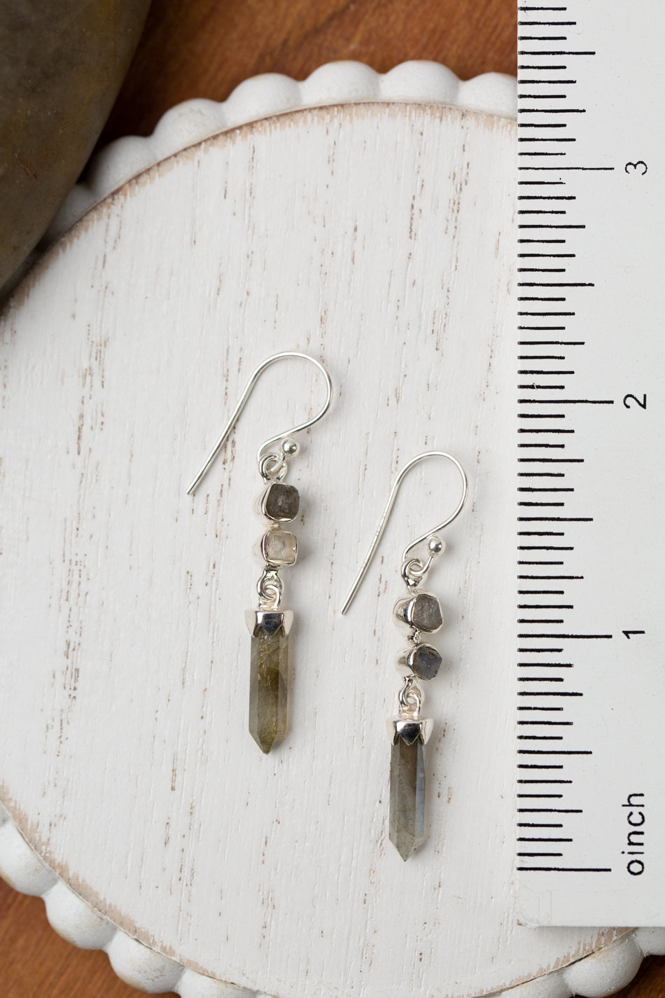 One Of A Kind Labradorite Dangle Earrings