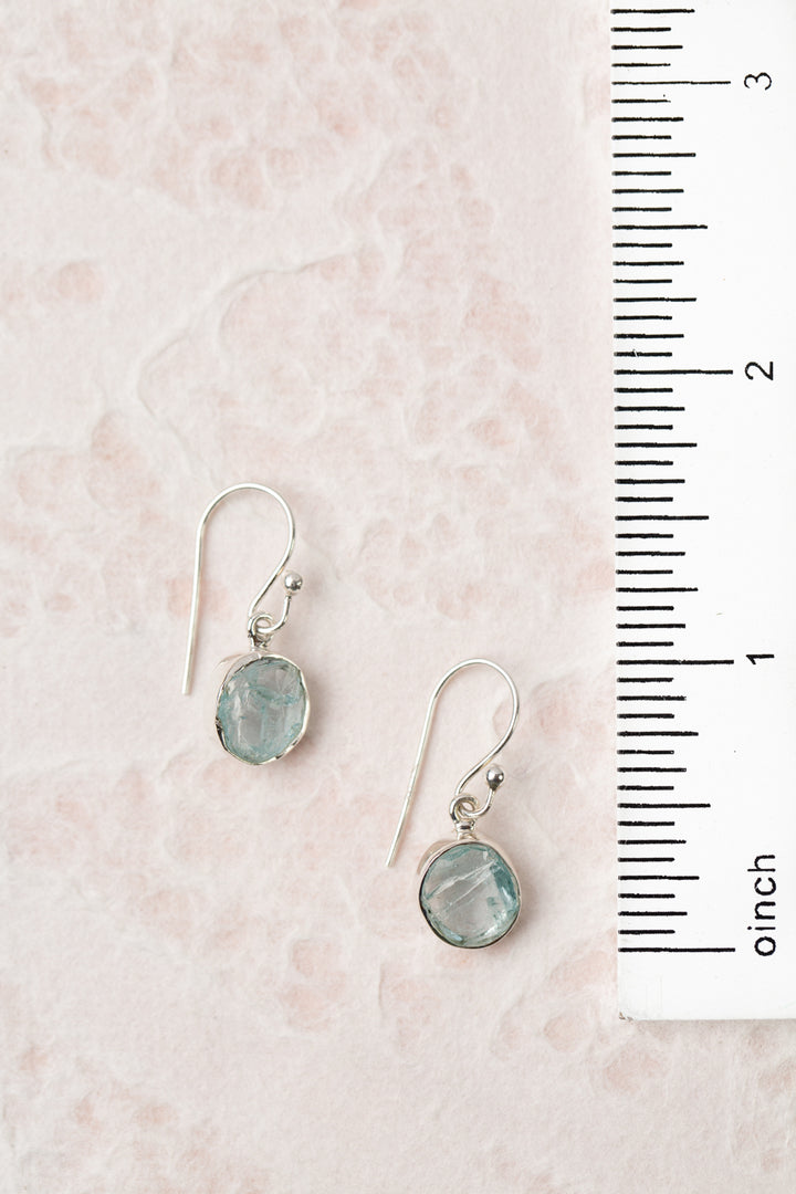 One Of A Kind Aquamarine Statement Earrings