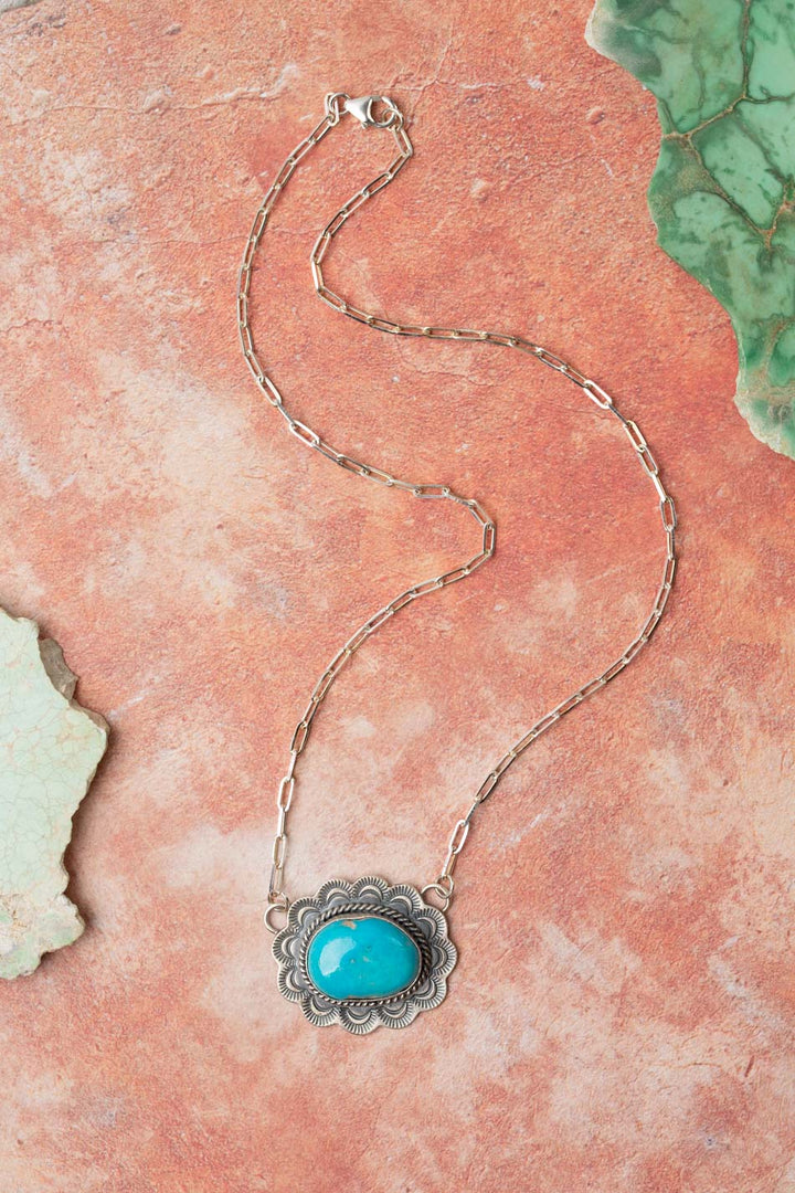 One Of A Kind 17.75" Turquoise Statement Necklace