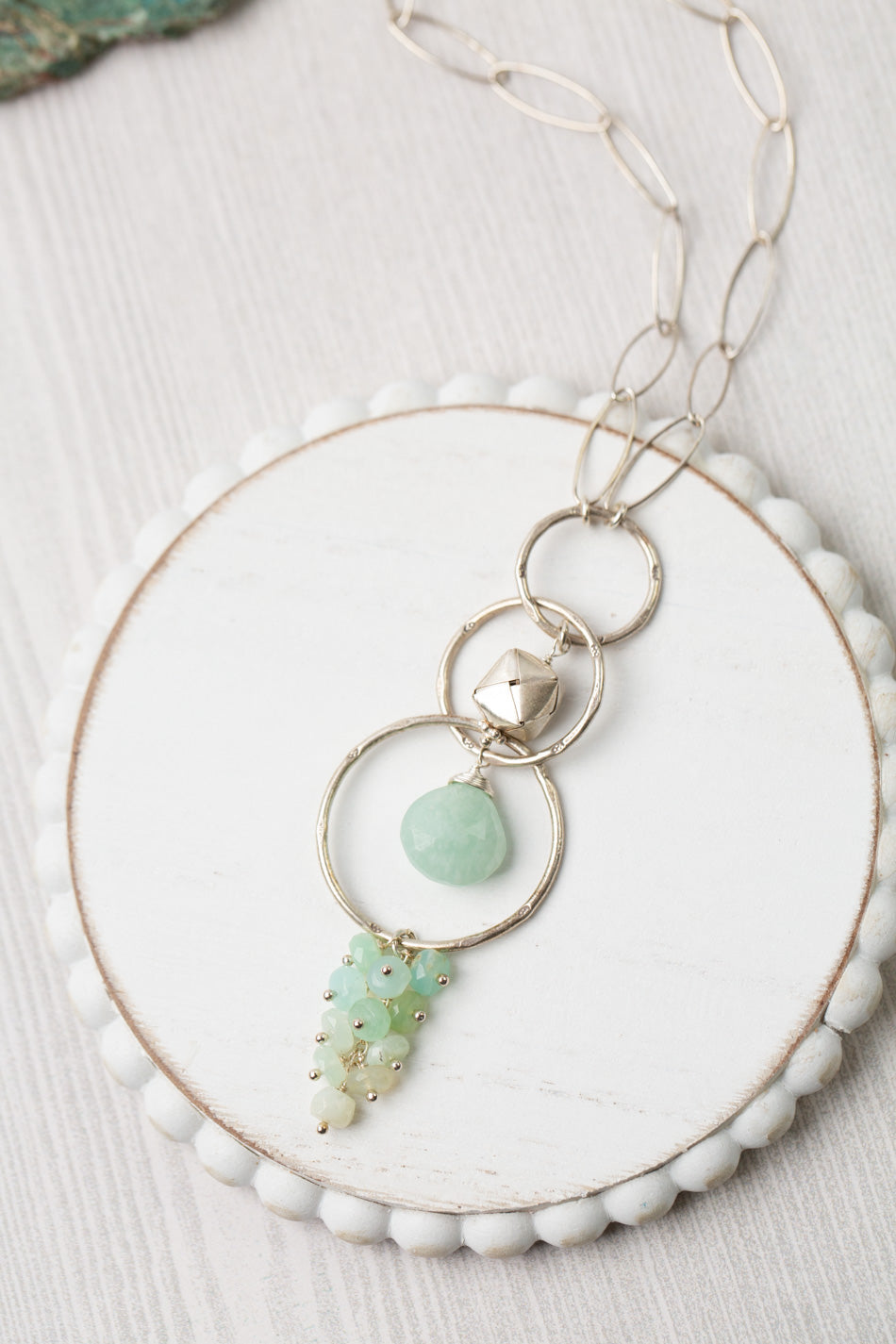 One Of A Kind 27-29" Peruvian Opal Tassel Necklace
