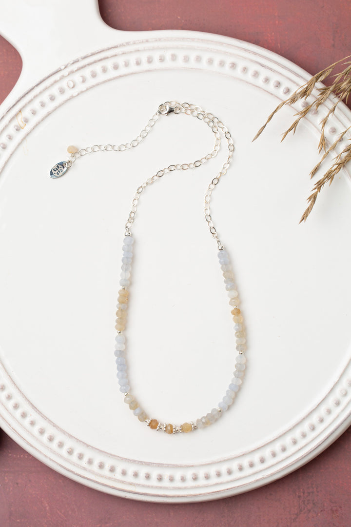 One Of A Kind 15.5-17.5" Chalcedony Simple Necklace