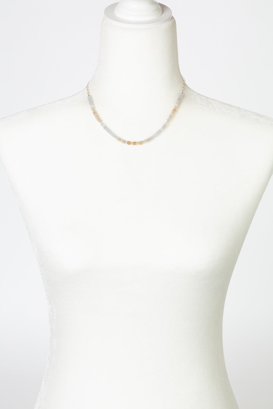 One Of A Kind 15.5-17.5" Chalcedony Simple Necklace