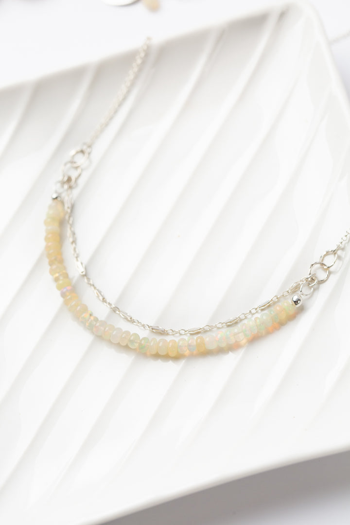 One Of A Kind 14-16" Opal Multistrand Necklace